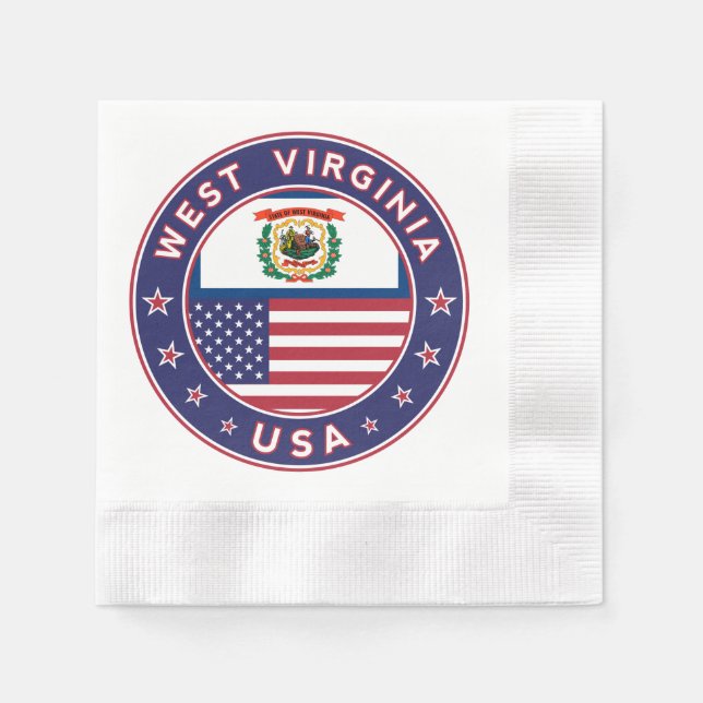West Virginia Serviette (Vorderseite)