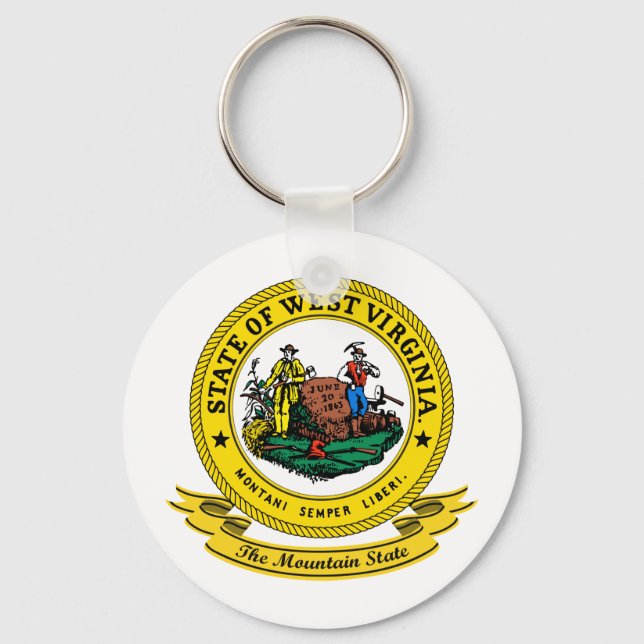West Virginia Siegel Schlüsselanhänger (Vorderseite)