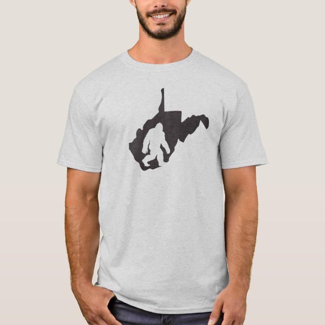 West Virginia Staat Bigfoot T-Shirt (Vorderseite)