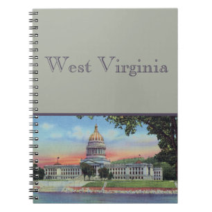 West Virginia Staat Hauptstadt Notebook Notizblock