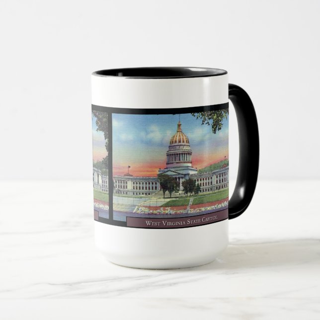 West Virginia Staat Hauptstadt Tasse (VorderseiteRechts)