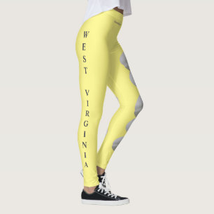 West Virginia Staat Rhododendron Blume Leggings