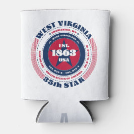 West Virginia Staatsstolz Monogram Cooler Dosenkühler