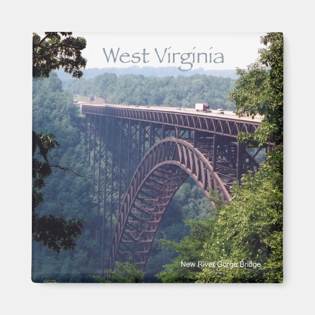 West Virginia State Travel Photo Frigo Magnet (Devant)