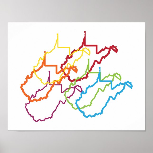 West Virginia Stolz Unschärfe Poster (Vorne)