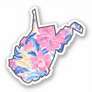 West Virginia - Summer Sticker - Lilly Inspiriert