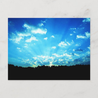 West Virginia Sunrise Blue Postkarte