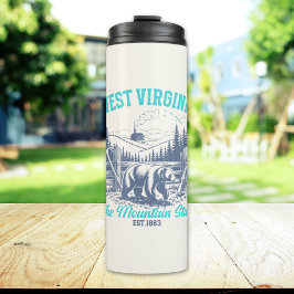 West Virginia The Mountain State Thermosbecher