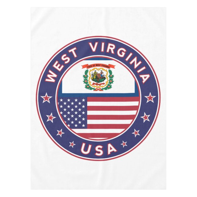 West Virginia Tischdecke (Vorderseite)