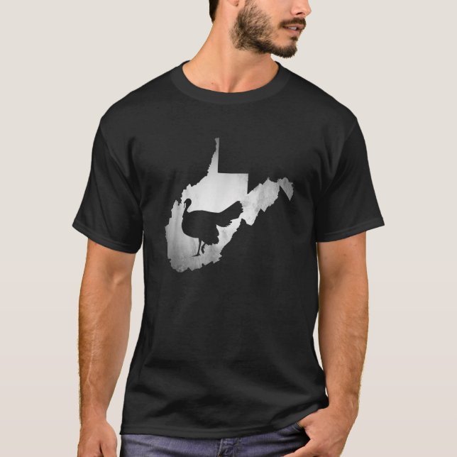 West Virginia Türkei Jagd T-Shirt (Vorderseite)