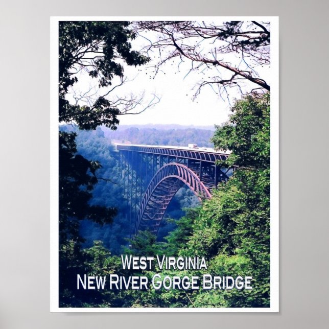 West Virginia - USA - Mosaik - Poster (Vorne)