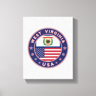 West Virginia, USA States, West Virginia, Plakat Leinwanddruck