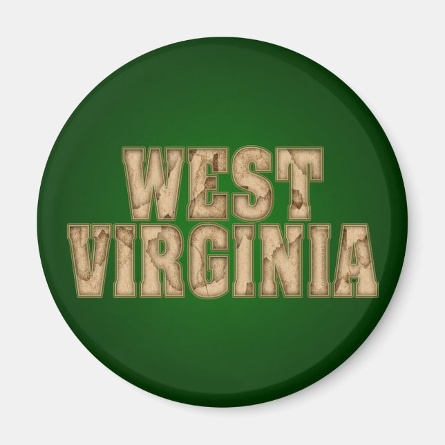 West Virginia Vintag Magnet (Vorne)