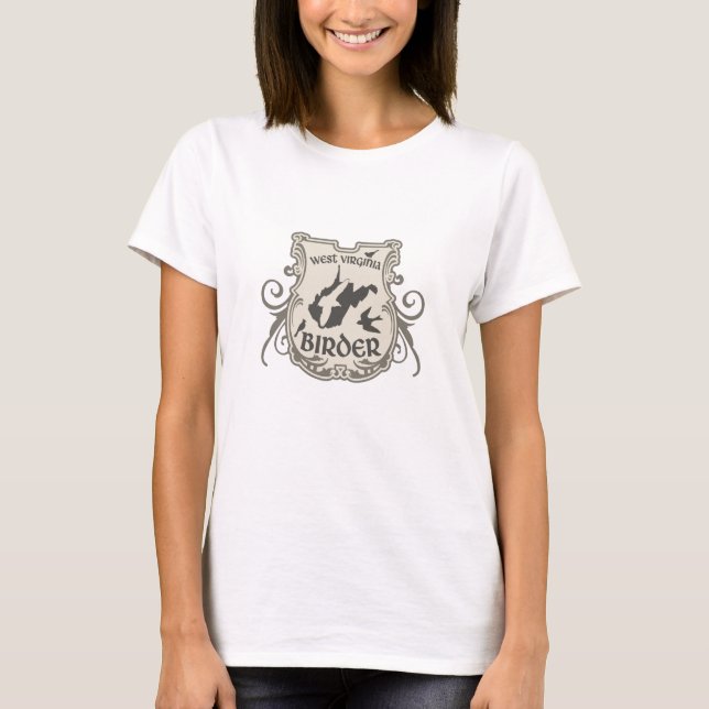 West Virginia Vogelbeobachter T-Shirt (Vorderseite)