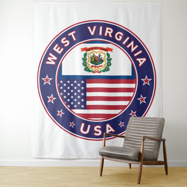 West Virginia Wandteppich (Beispiel)