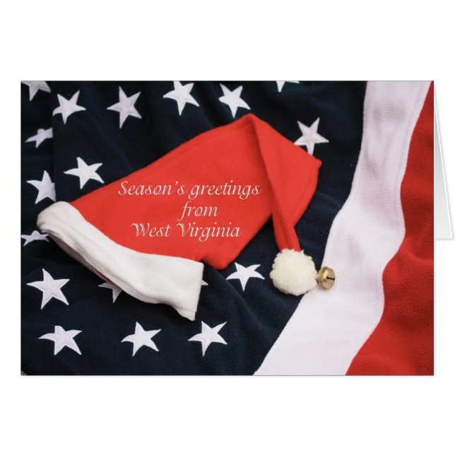 West Virginia Weihnachtskarte, Staat spezifisch (Vorderseite (Horizontal))