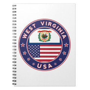 West Virginia, West Virginia Aufkleber, Telefongeh Notizblock