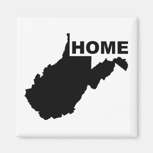 West Virginia Zuhause weg vom Staat Kühlschrankmag Magnet