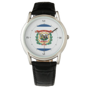 West- Virginiaflagge, amerikanische Staatsflagge Armbanduhr