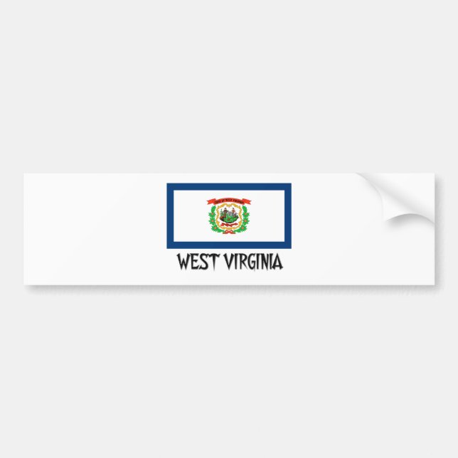 West- Virginiaflagge Autoaufkleber (Vorne)