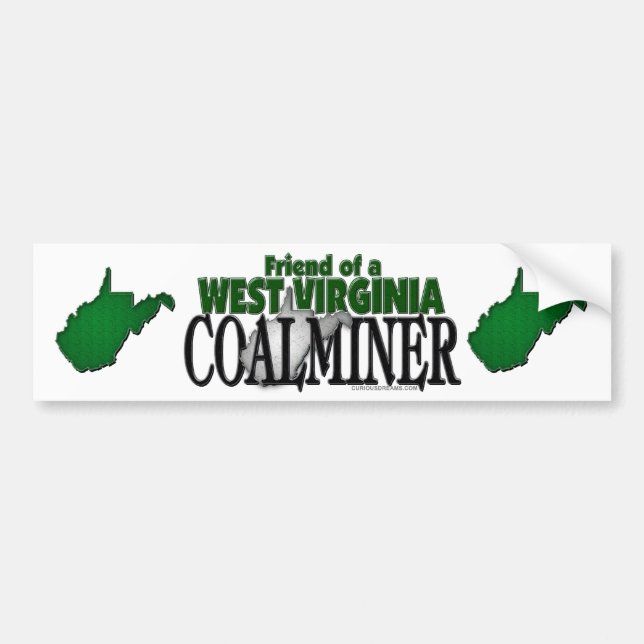 West- Virginiagrubenarbeiter Autoaufkleber (Vorne)