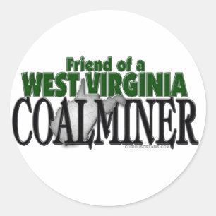 West- Virginiagrubenarbeiter Runder Aufkleber