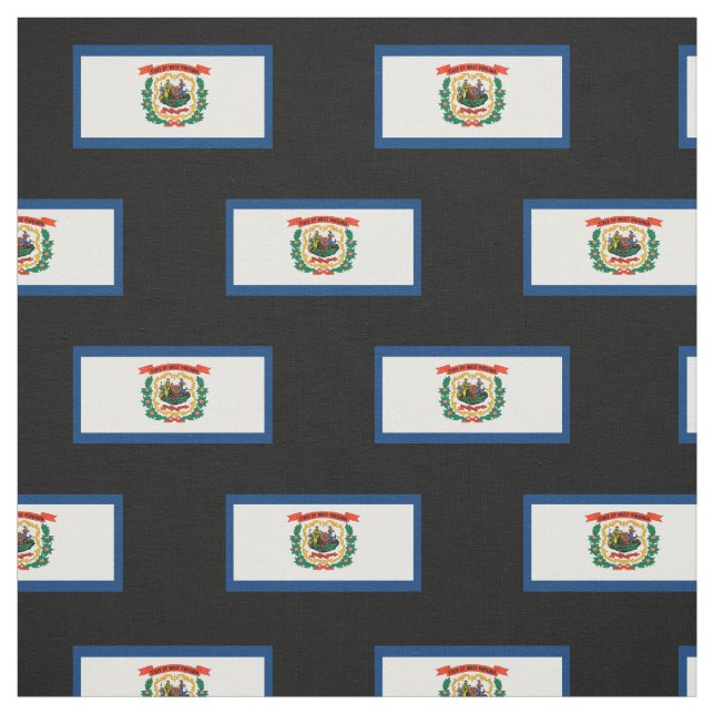 West- VirginiaStaats-Flagge Stoff (Muster)