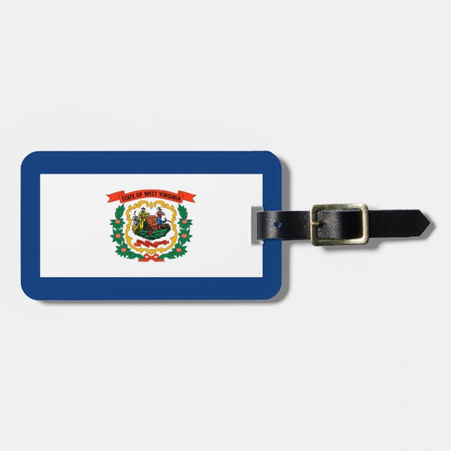 West- VirginiaStaats-Flaggen-Entwurf Gepäckanhänger (Vorderseite horizontal)