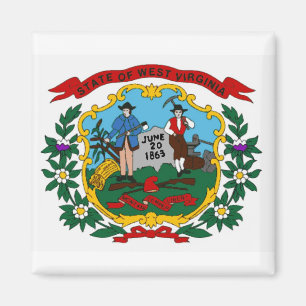 West- VirginiaStaats-Flaggen-Magnet Magnet