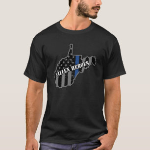 West- VirginiaStaats-Polizei-Charleston-Polizei T-Shirt