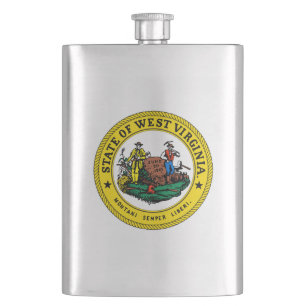 West- VirginiaStaats-Siegel Flachmann