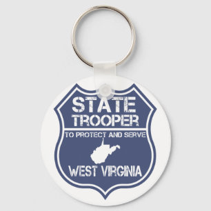 West- VirginiaStaatTrooper schützen sich und Schlüsselanhänger