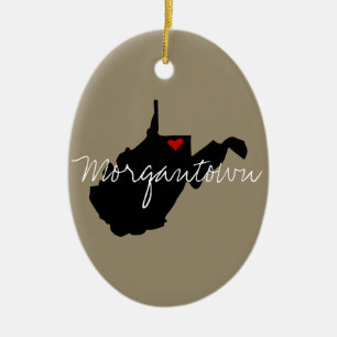 West- Virginiastadt Keramik Ornament