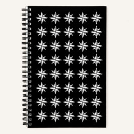 West Wind Postcards' Compass Logo Pattern Notizbuch