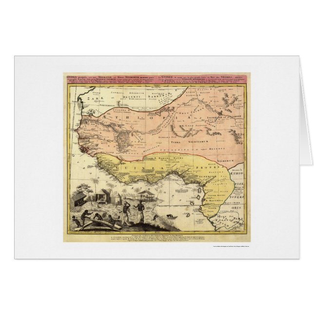 Westafrika-Karte 1743 (Vorderseite (Horizontal))