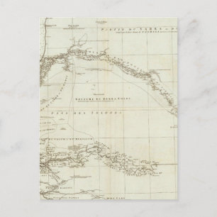 Westafrika mit geografischen Angaben Postkarte