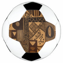 Westafrikanische Designelemente in neutralen Farbe