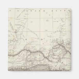 Westafrikanische Karte Magnet