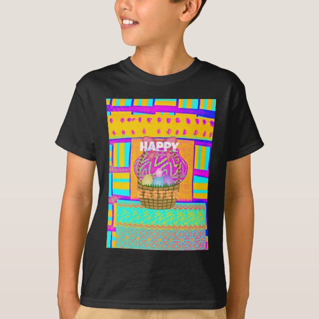 Westafrikanischer Inspirierter Osterkorb T-Shirt (Vorderseite)