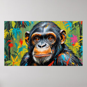Westafrikanischer Schimpanse 2 Poster
