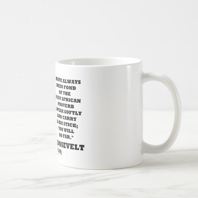 Westafrikanischer Sprichwort-Stock Theodore Kaffeetasse (Rechts)