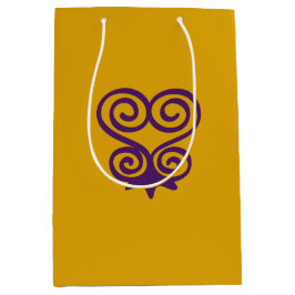 Westafrikanisches Adinkra-Symbol (Sankofa) Mittlere Geschenktüte