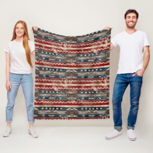 Westamerikanische Flagge Fleecedecke