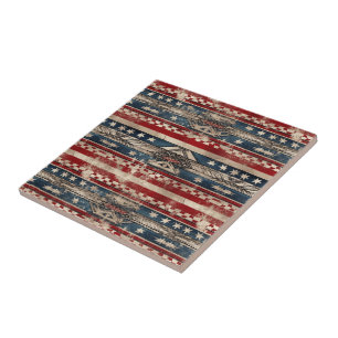 Westamerikanische Flagge Fliese
