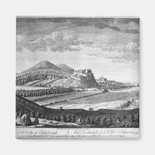 Westansicht der Stadt von Edinburgh, 1753 Magnet