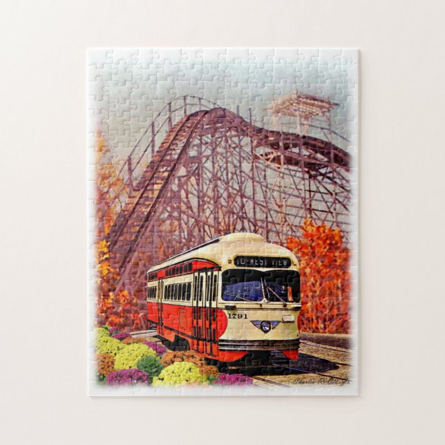 Westansicht-Park-Puzzlespiel (Vertikal)