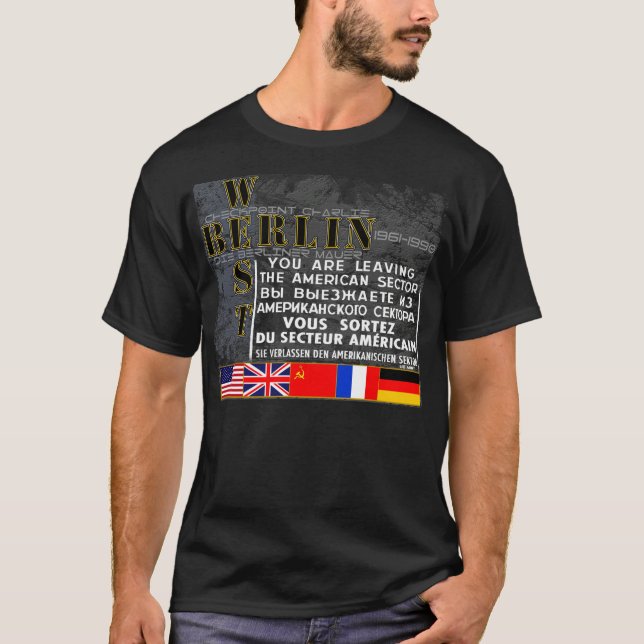 Westberlin - die Mauer von Berlin T-Shirt (Vorderseite)