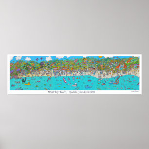 Westbucht-Strand Poster