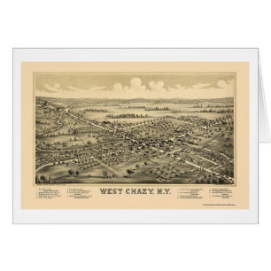 WestChazy, NY panoramische Karte - 1899