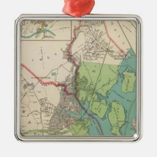 Westchester, Pelham Städte Silbernes Ornament
